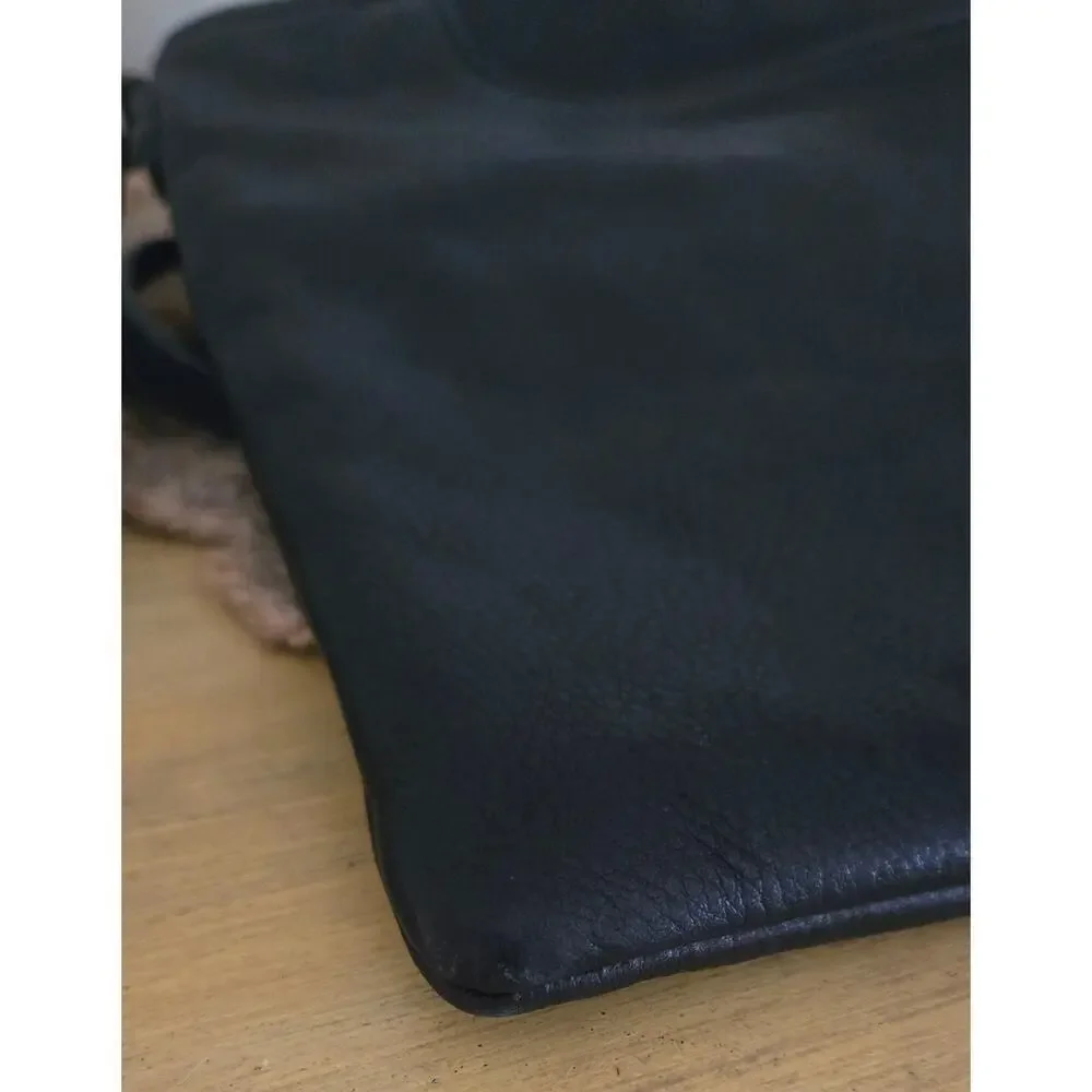 MARGOT VTG Black Leather Crossbody Ladies Shoulder Bag